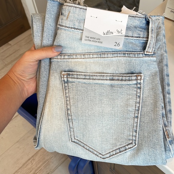 NWT Willow & Root The wide leg ultra high rise jeans - Picture 10 of 10